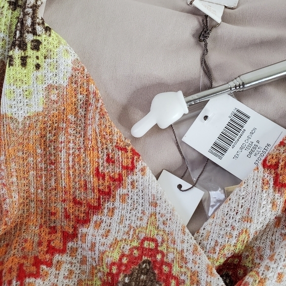 Chico's Textured Chevron Tessa Maxi Dress Size 1 US M Sleeveless Stretch Resort - Picture 16 of 16